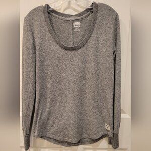 Roots Long Sleeve Gray Tee Women’s Size M Canada